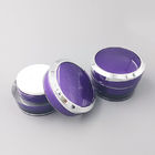 贅沢な紫色15mlの化粧品のアクリルのびんの包装セット